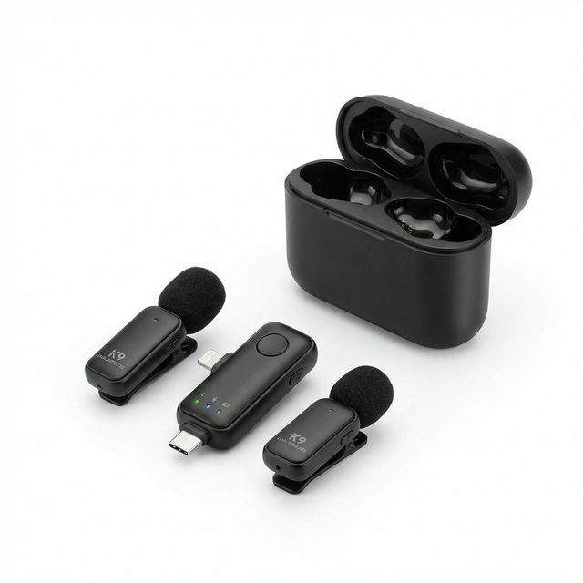 K9 Wireless Lavalier Microphone (Dual) in Ghana - MachineWura