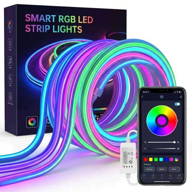 Smart RGB LED Strip Lights (5M) in Ghana - MachineWura